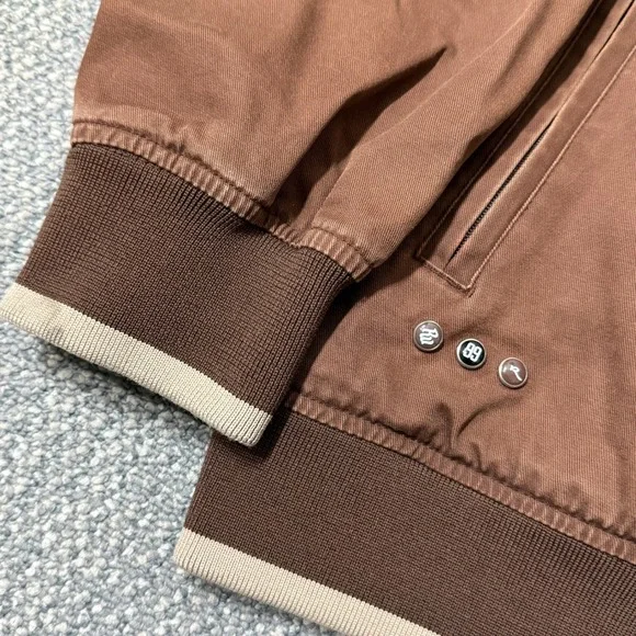 Vintage Y2K Rocawear Bomber Jacket Full Zip Brown 2XL Workwear‎ Hiphop - Picture 5 of 12